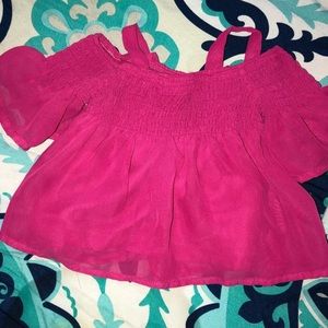Bebe off shoulder top 12MO